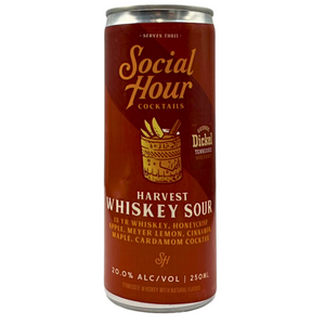 Social Hour Harvest Whiskey Sour  can