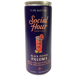 Social Hour Black Pepper Paloma Can